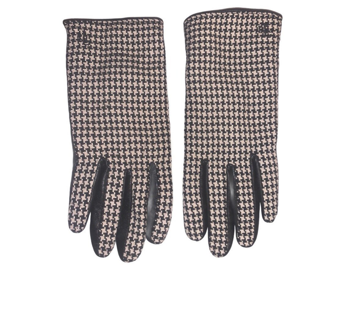 Ralph Lauren houndstooth gloves Etsy