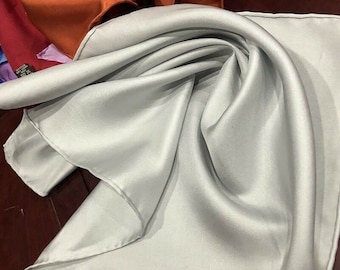 Pañuelo de bolsillo de seda 100 % pura de 38 cm para hombre