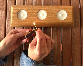 WOOD CANDLE HOLDER