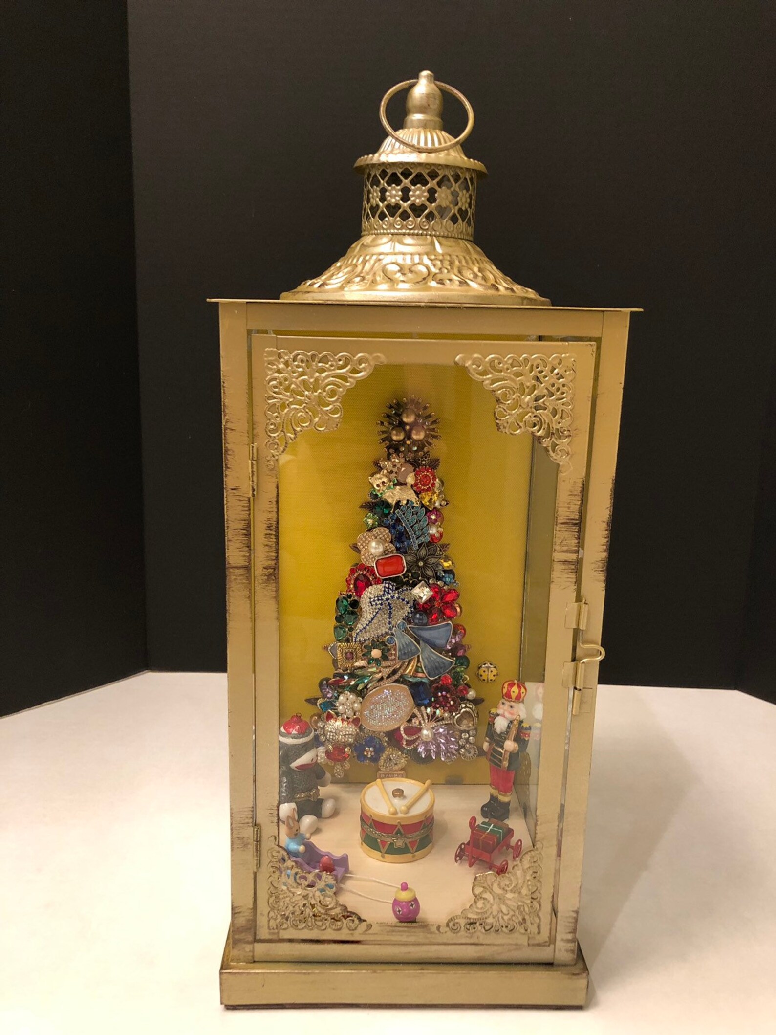 Christmas in a Lantern | Etsy