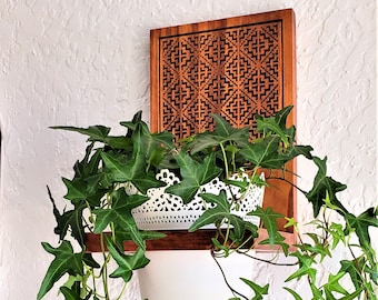 Wall Plant Holder - Hmong House Pattern