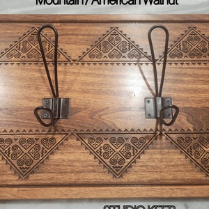 Custom Coat Rack Hmong Design image 4