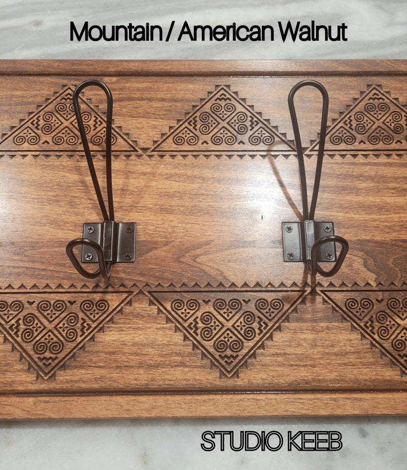 Custom Coat Rack Hmong Design image 4