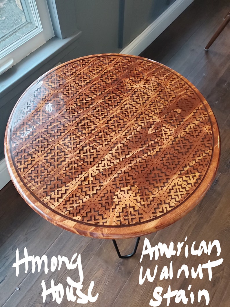 18 Inch Side Table Hmong Design image 4