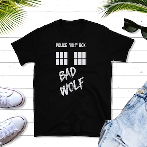 Men's Dr Who Bad Wolf Tardis T-Shirt