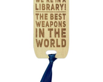 Dr Who Tardis Bookmark You Want Weapons we in a Library