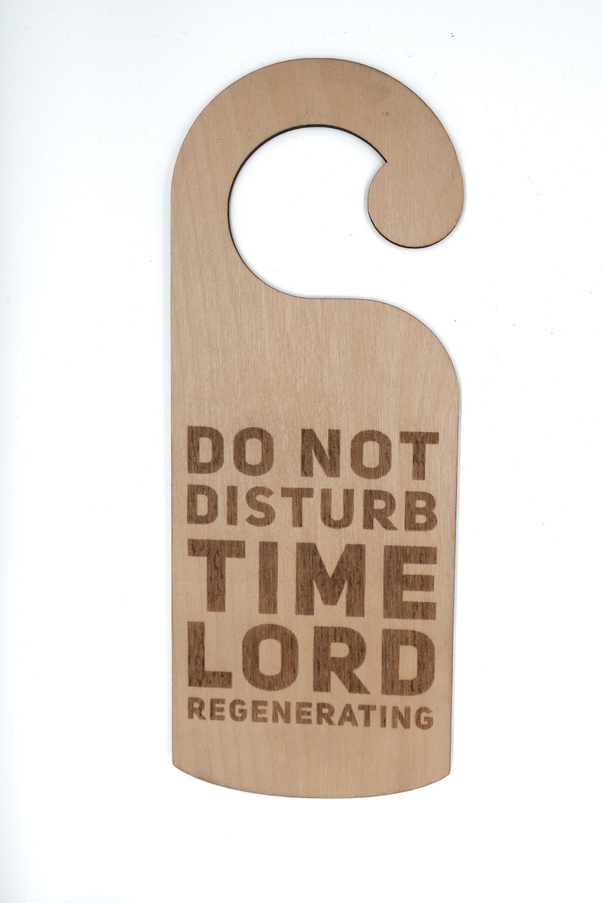 Dr Who Bedroom Door Hanger, Do Not Disturb Time Lord Regenerating