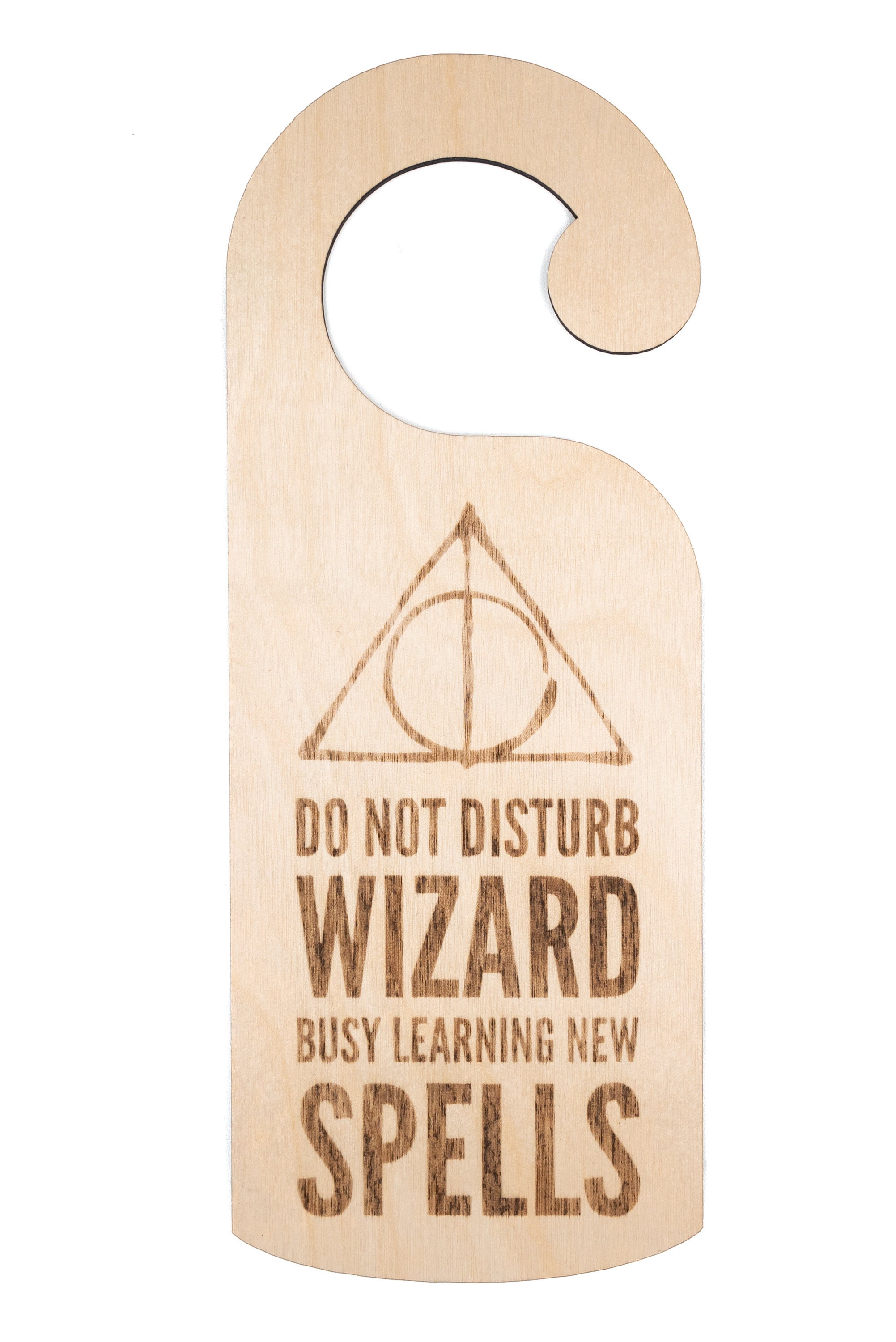 Harry Potter Bedroom Door Hanger, Do Not Disturb Wizard Busy Learning ...