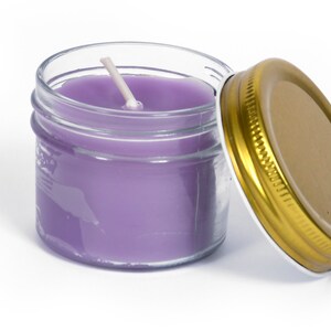 100% Pure Beeswax Jar Candle (20 Hours Burn Time) - All Natural, Handmade, Aromatherapy or Unscented Candles with Delicate Honey Scent Lavender - Relax