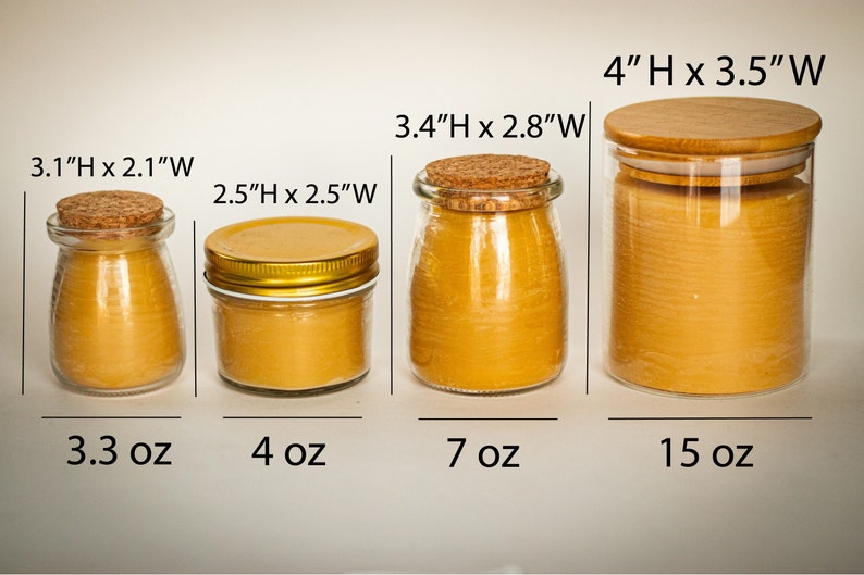Pure Beeswax Aromatherapy Jar Candle with Pure Essential Oils - USA Bees Wax in Glass Container with Bamboo Lid from BeeTheLight image 2