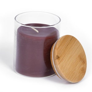 Vela en tarro de aromaterapia de cera de abejas pura con aceites esenciales puros - Cera de abejas de EE. UU. en recipiente de vidrio con tapa de bambú de BeeTheLight