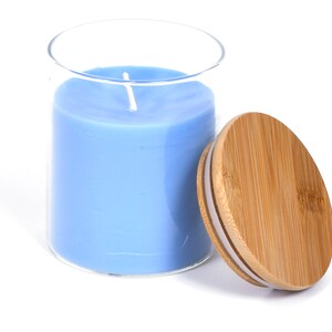 Pure Beeswax Aromatherapy Jar Candle with Pure Essential Oils - USA Bees Wax in Glass Container with Bamboo Lid from BeeTheLight Cedar Sage