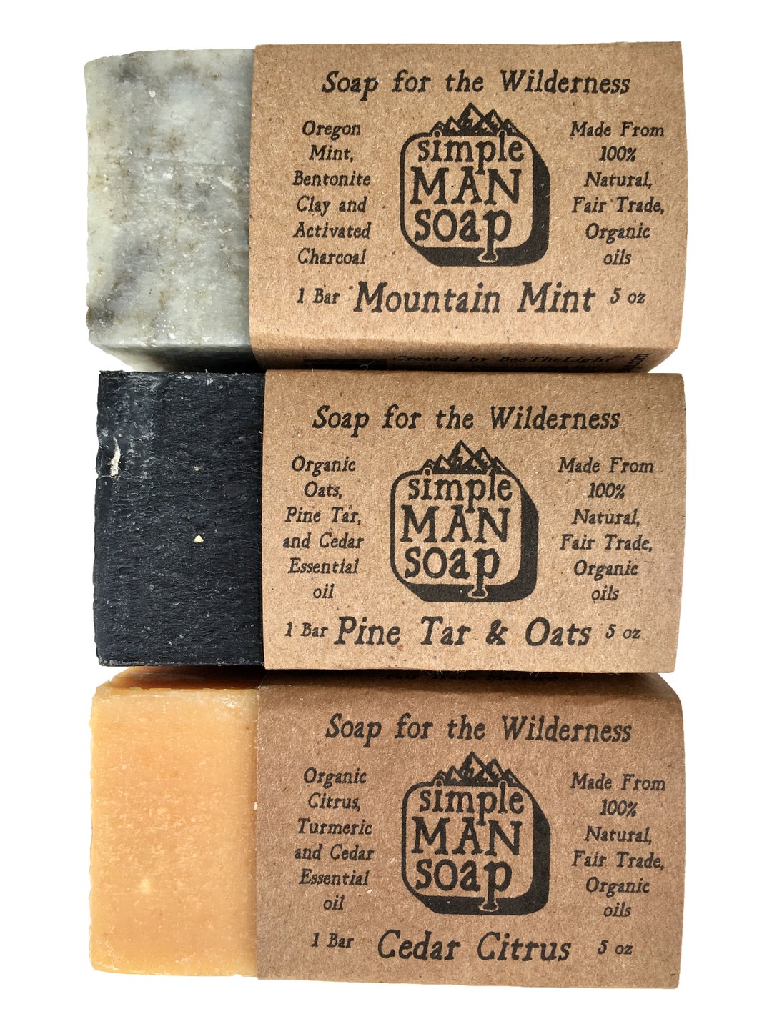 Beethelight Simpleman Soap Bar With Organic & Fair Trade Essential Oils