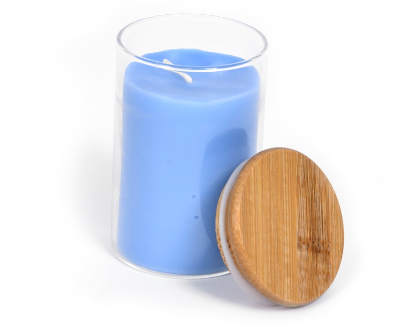Pure Beeswax Aromatherapy Jar Candle with Pure Essential Oils - USA Bees Wax in Glass Container with Bamboo Lid from BeeTheLight image 5