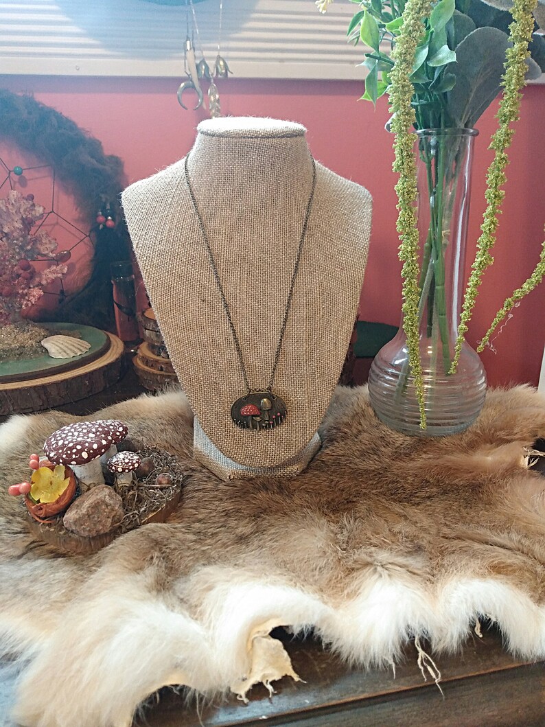 Fly Amanita Necklace