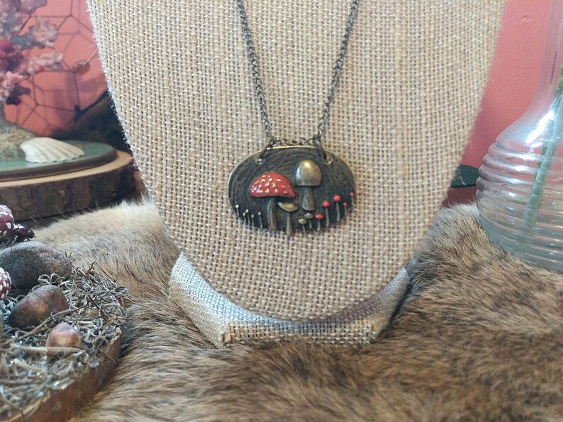 Fly Amanita Necklace