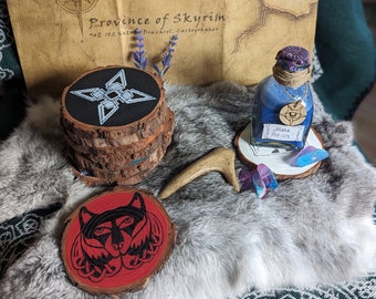 Skyrim Shield Coasters (MADE TO ORDER)