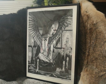 Another Black Day in Paradise Original Drawing