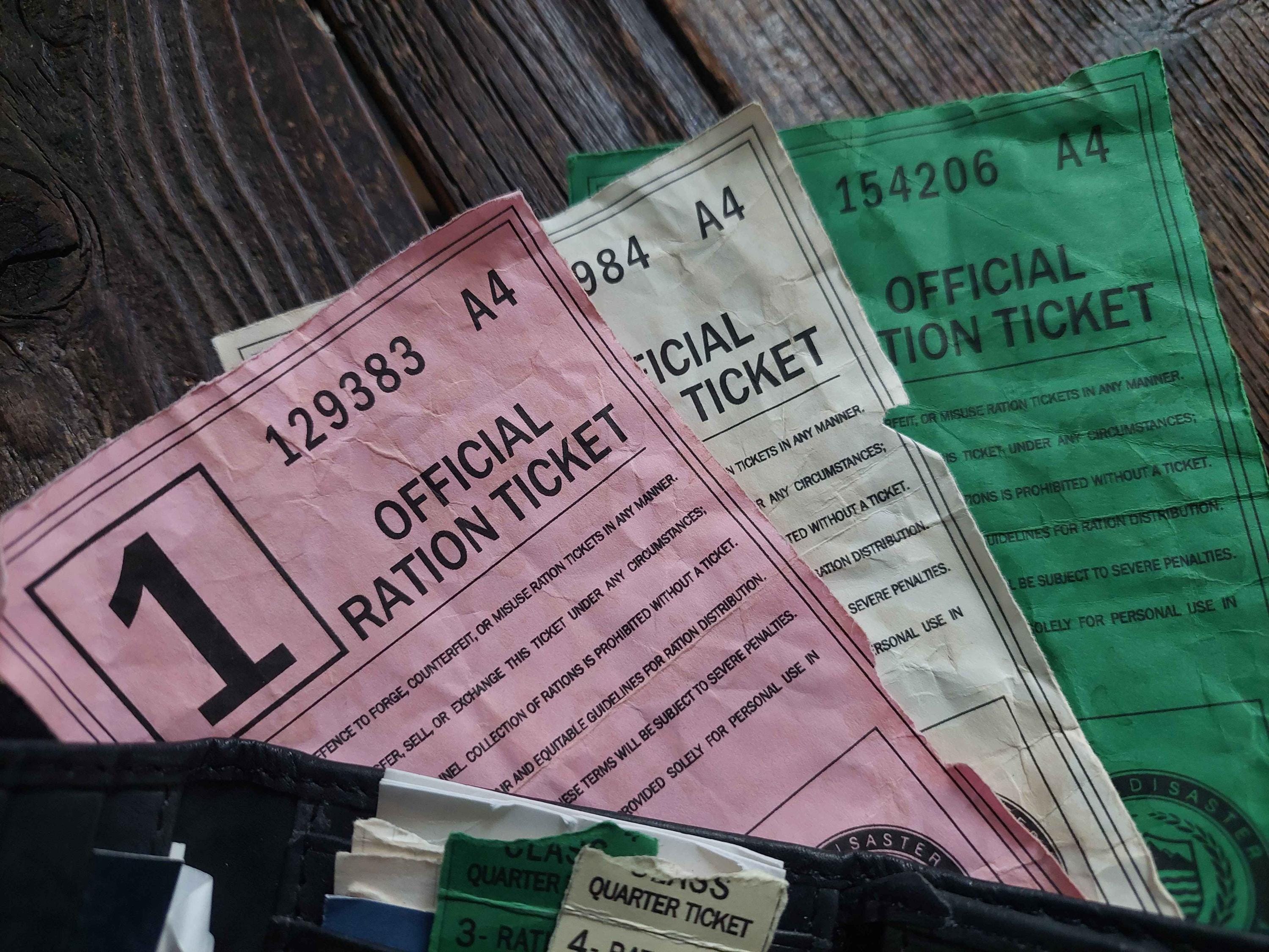 FEDRA Ration Cards | the Last of Us | Cosplay Props - Etsy