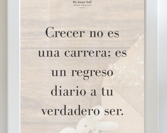 Inspirujący cytat na temat rozwoju osobistego, cyfrowa sztuka ścienna, minimalistyczny wystrój domu, dar duchowy, natychmiastowe pobranie, moje wnętrze