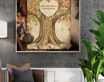 Digital Print of Abundance "Something Extraordinary Is Coming My Way", Money Tree, Prosperity Decree, Digital Art for Printing or Background