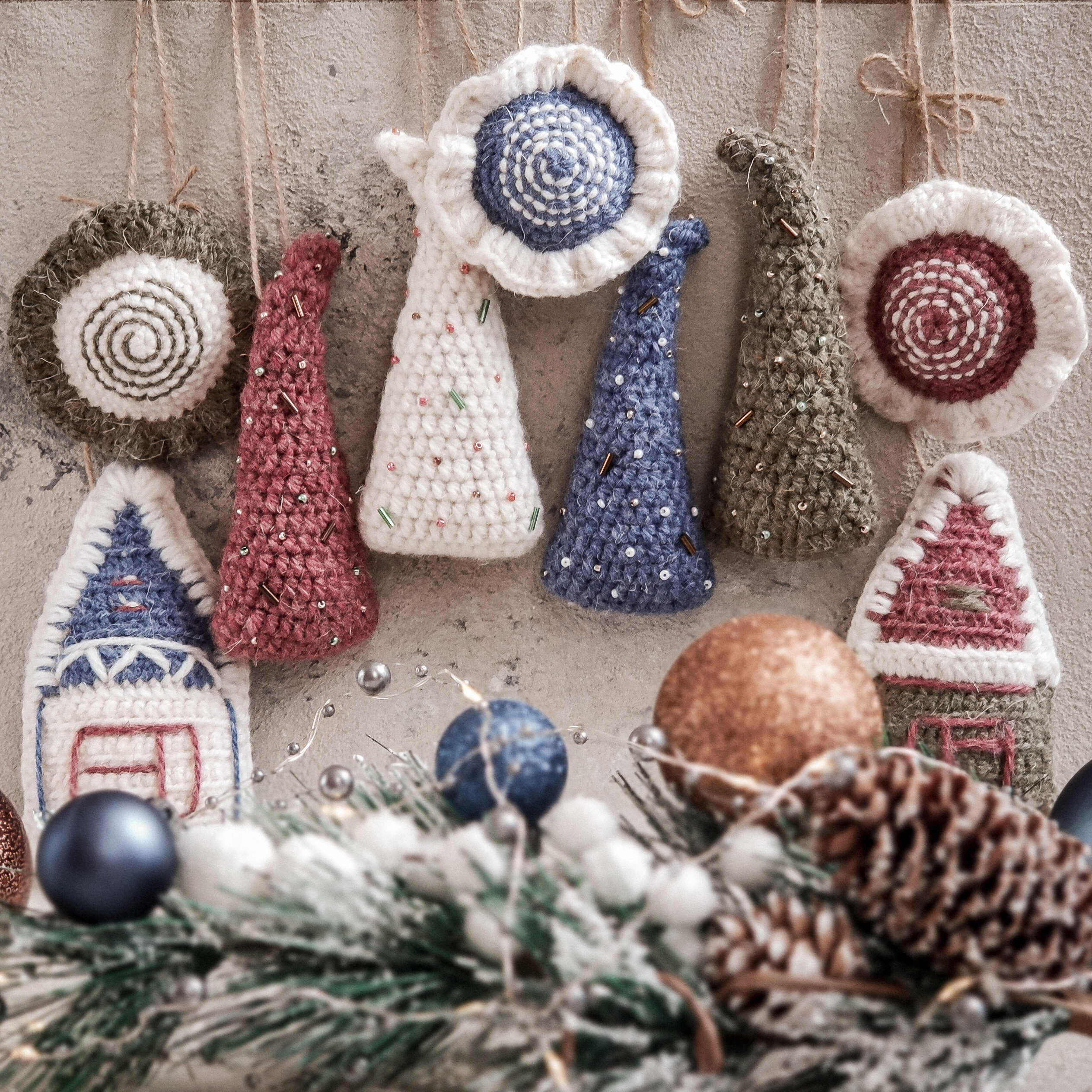 Crochet Christmas Home Decorations Pattern / Christmas Tree /  Etsy