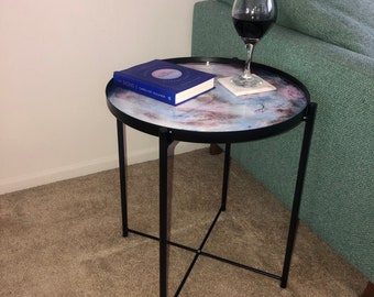 Black Mable Side Table