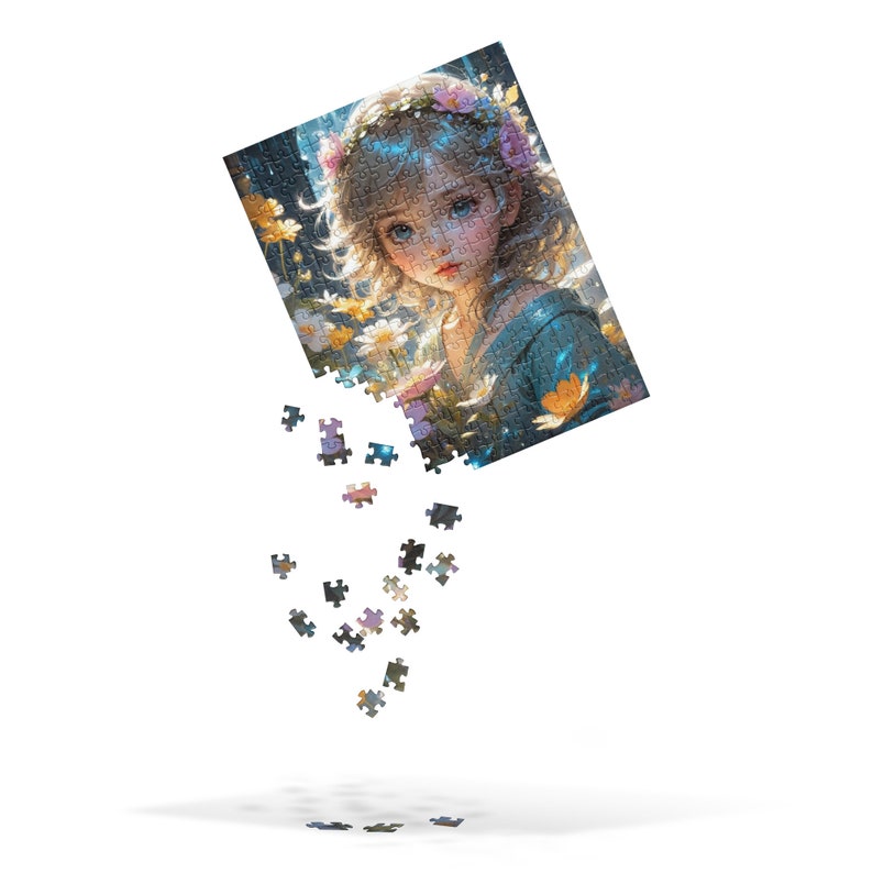 Anime Jigsaw Puzzle, AI Jigsaw Puzzle, Anime Girl, AI Art, Free