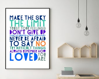 Teen Boy Wall Art Over 70 Customisable Or Handmade Options Etsy