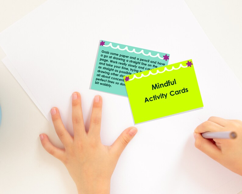 PRINTABLE mindfulness cards set kids mindful activity cards | Etsy