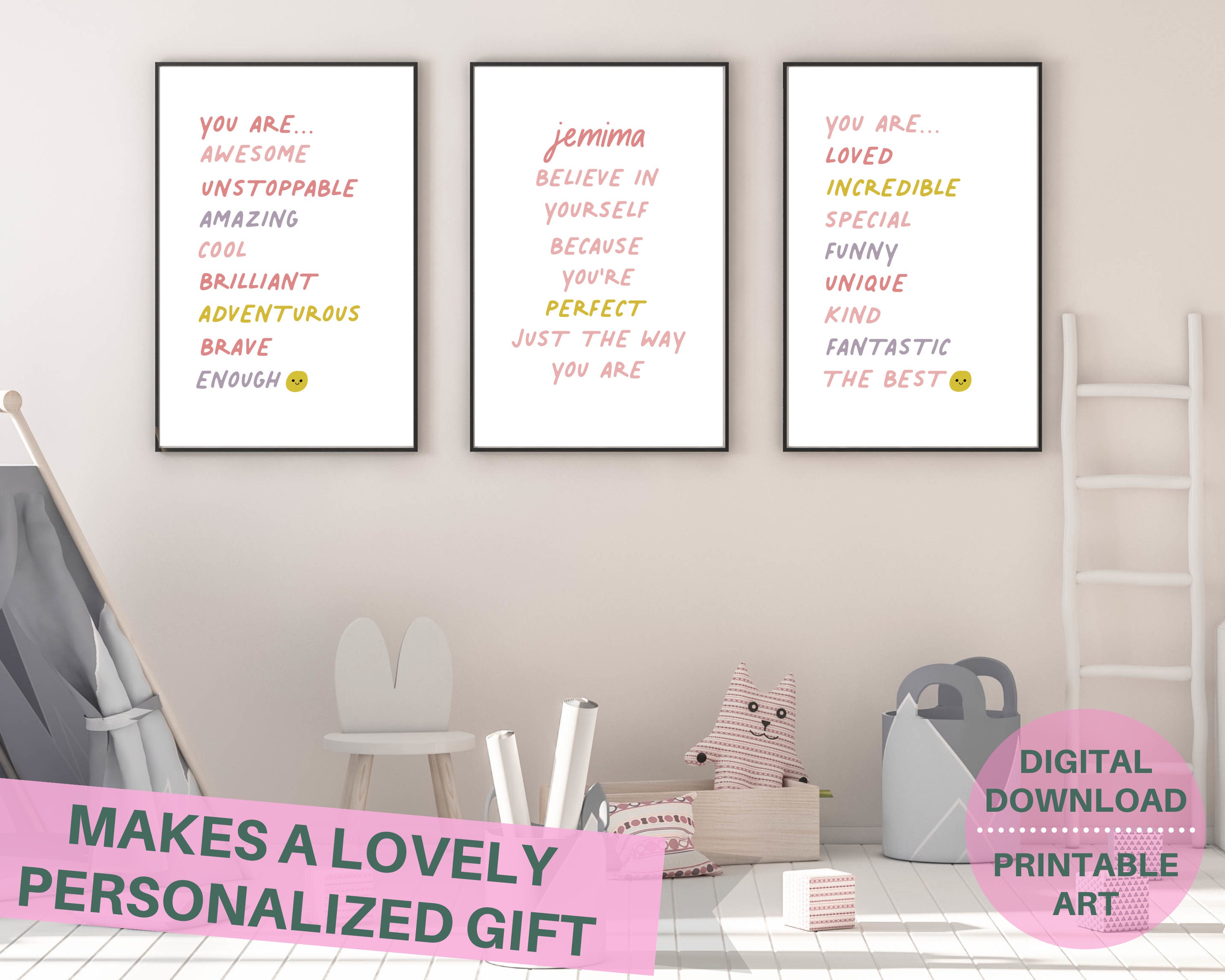 Inspirational Quotes PRINTABLE Wall Art Teen Girl Room Decor - Etsy