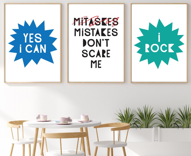 Encouragement Wall Art Classroom Posters Kids Positive Wall Etsy