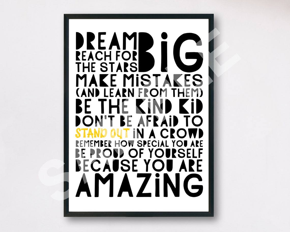 PRINTABLE Encouragement Quote Poster Gift for Teen Teen - Etsy