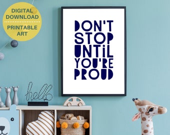 Inspiring Printable Quote Poster Life Motto for Teen Room - Etsy Israel