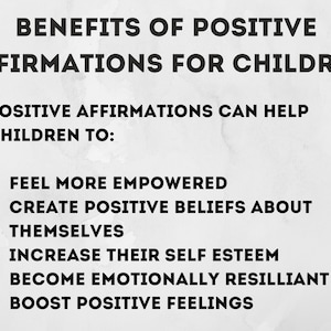 PRINTABLE Kids Positive Thoughts Book, Craft Sheet for Kids, Homeschool ...