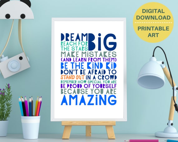 Set 4 Poster Ispiratori Con Citazioni Motivazionali – Decorazione Da Parete Per Camera Da Letto, Ufficio, Regalo Per Donne E Ragazze (20,3 X 25,4 Cm, Senza Cornice)