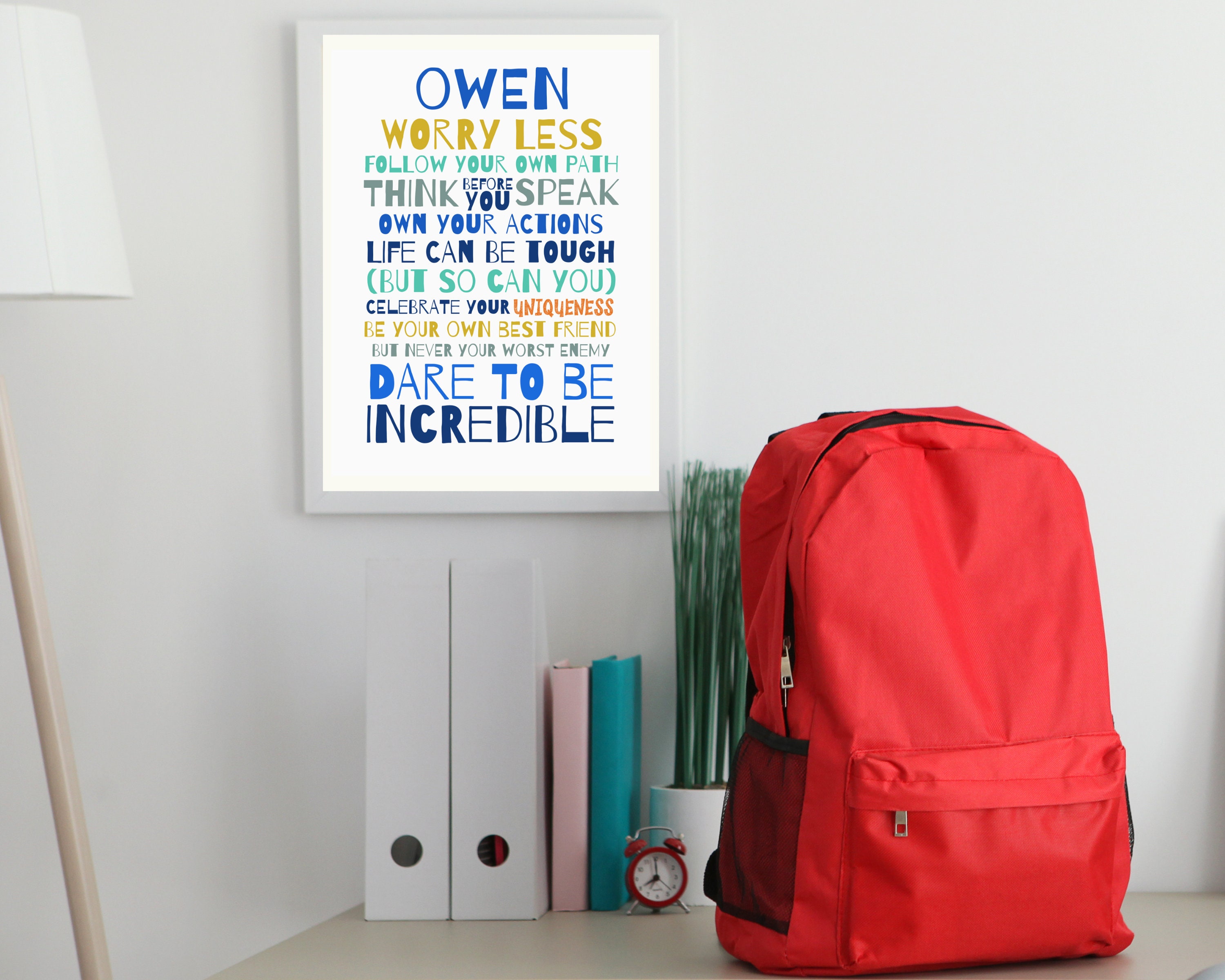 Teens inspirational quote personalized poster PRINTABLE wall | Etsy