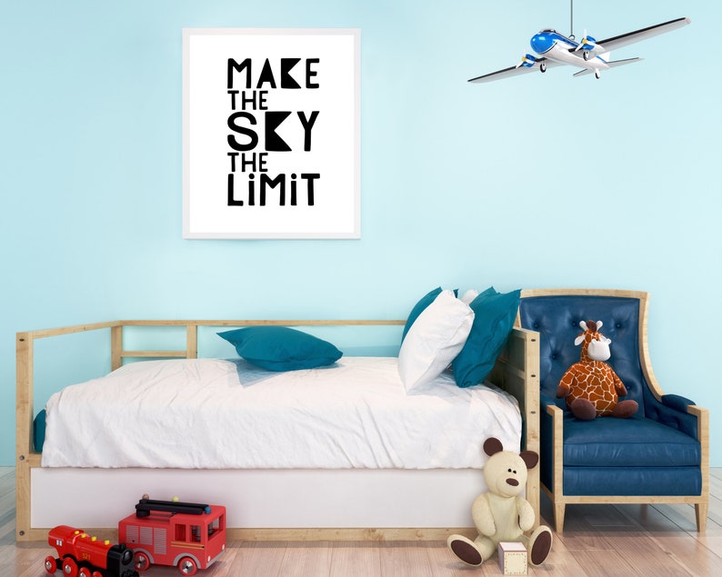 PRINTABLE Monochrome Word Art Poster Teen Boy Gift Teen Room Etsy