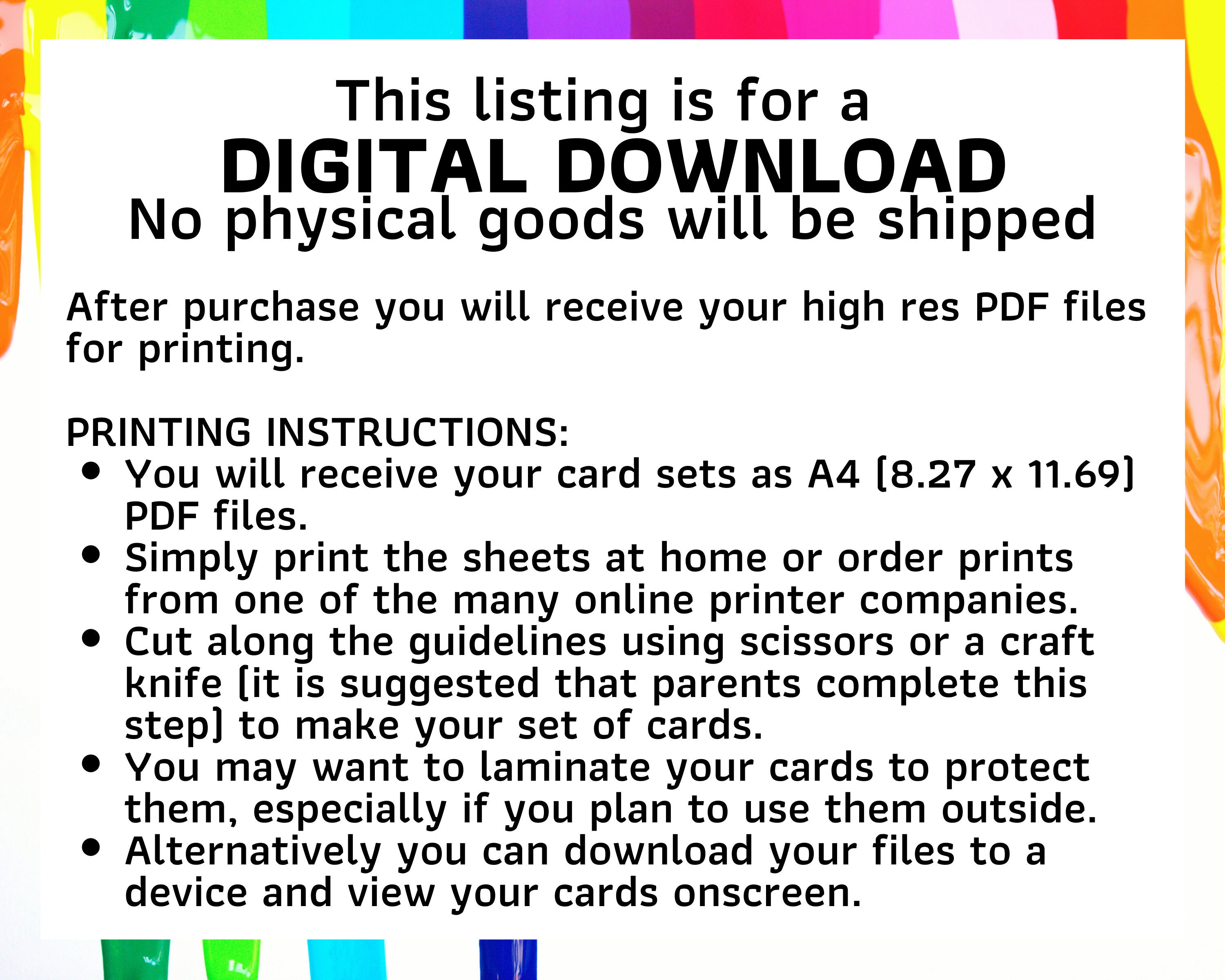 Printable mindfulness cards set - for kids aged 4-11