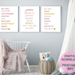 Inspirational Quotes PRINTABLE Wall Art Teen Girl Room Decor - Etsy UK