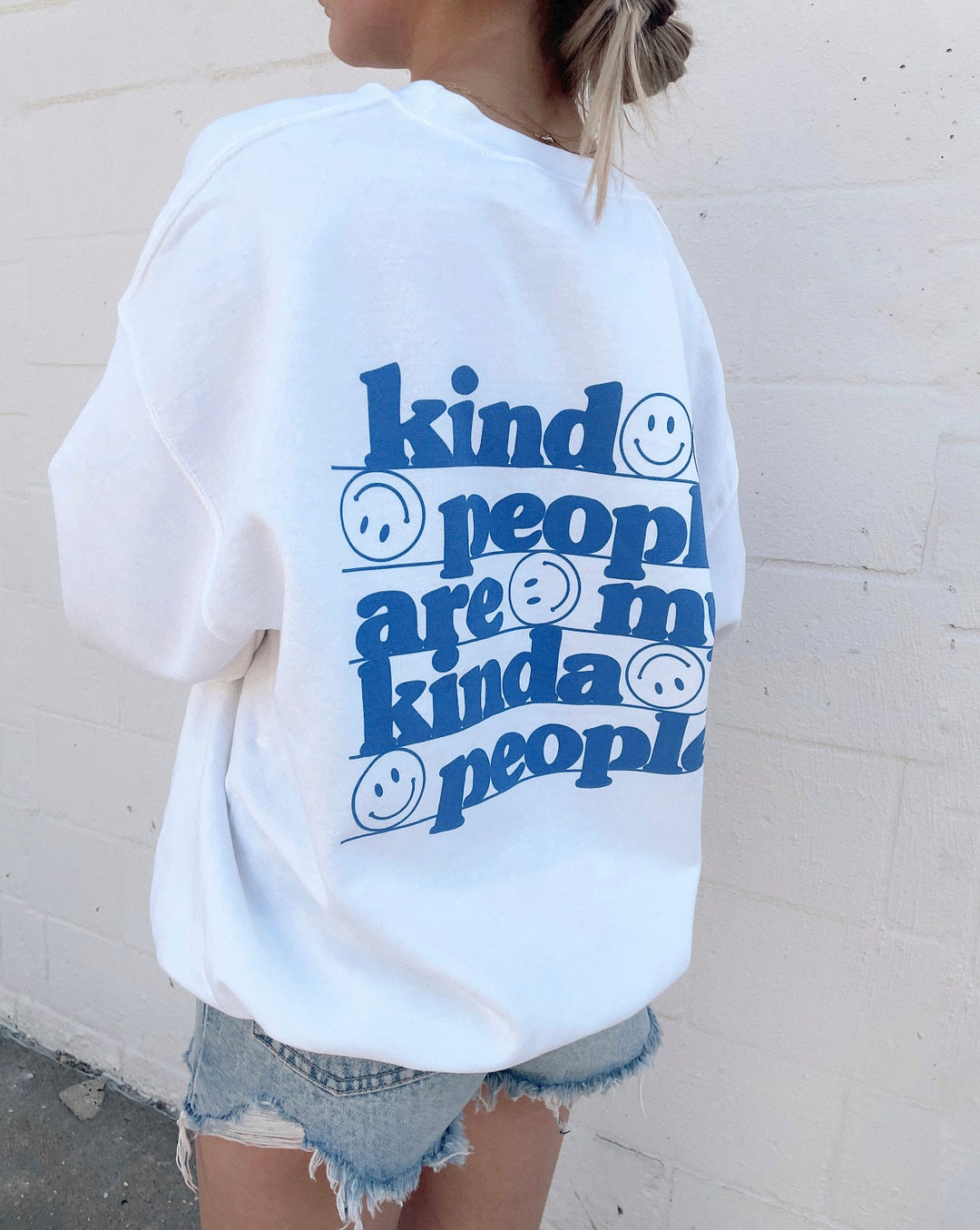 Kind People Are My Kinda People Crewneck Sweatshirt - Etsy