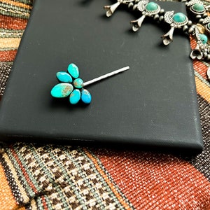 Bisbee hair pin /  turquoise Bobby pin, turquoise hair clip, Western wedding hair piece, western hair clip, hair accessory, faux turquoise