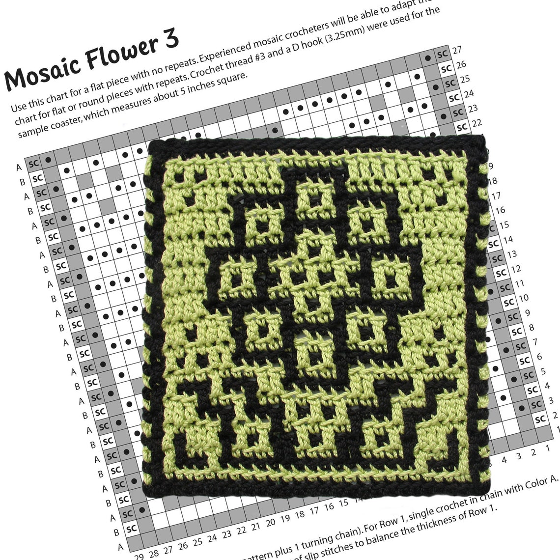 Mosaic Crochet Chart