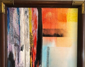 Malerei zeitgenössische moderne abstrakte Kunst 16 x 20