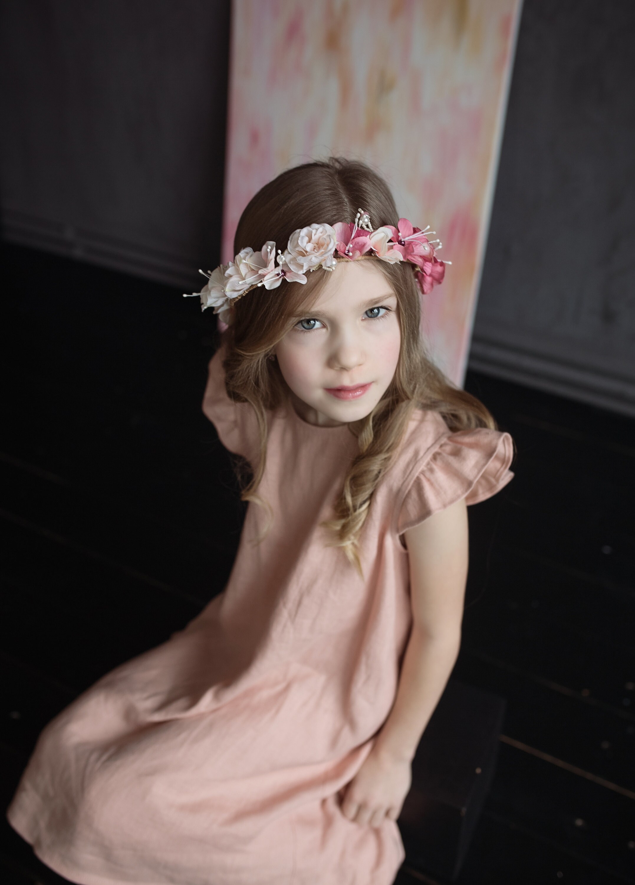 Flower Girls Dress White Linenbaby Toddler Teen Girl Dress Etsy