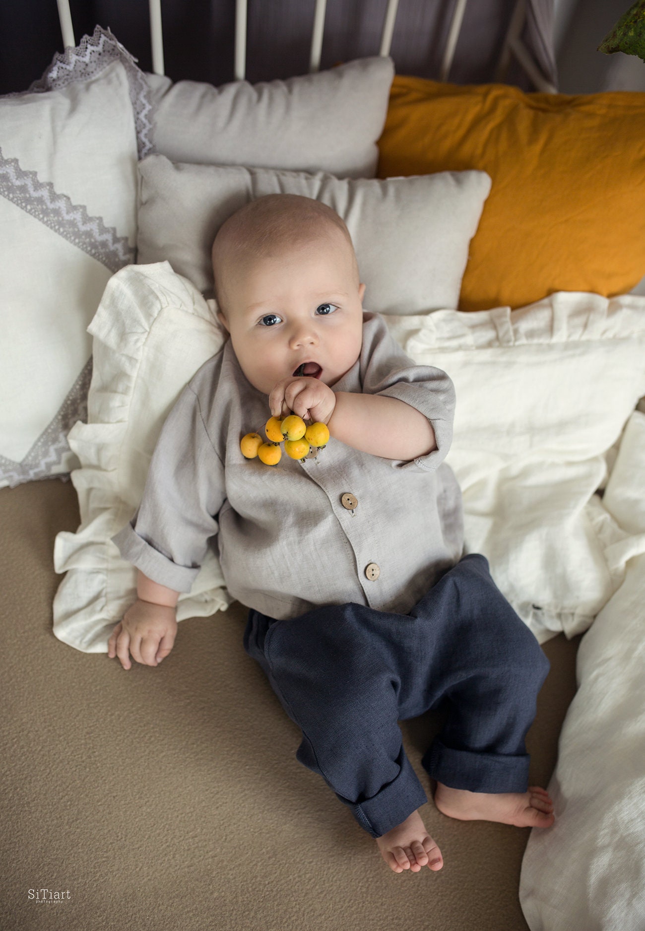 Baby Linen Pants Baby Baptism Pants 3M 3Y Boys Pants Baby Etsy