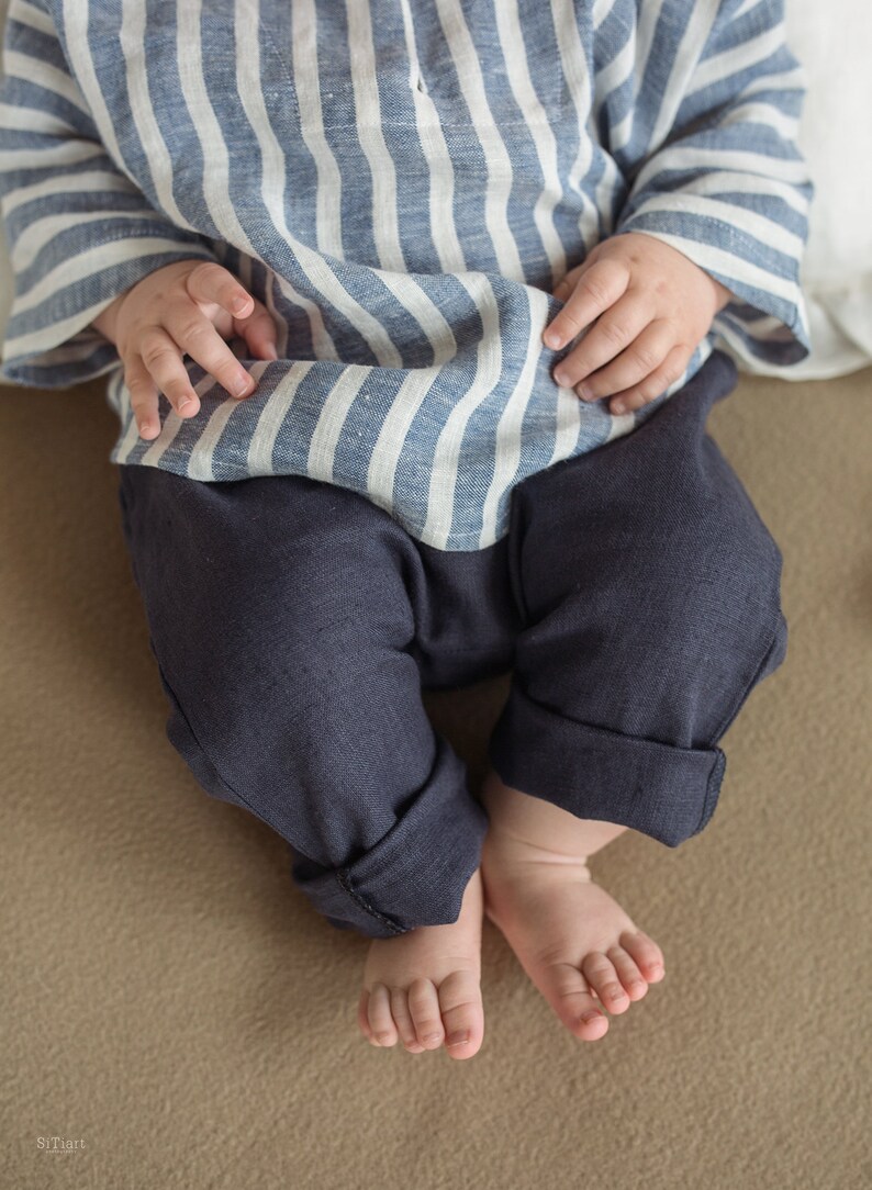 Baby Linen Pants Baby Baptism Pants 3M 3Y Boys Pants Baby Etsy
