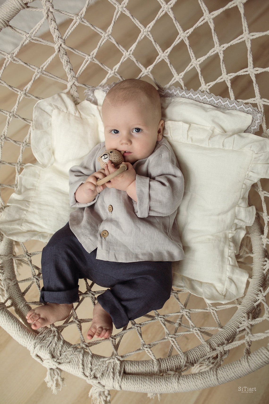 Baby Linen Pants Baby Baptism Pants 3M 3Y Boys Pants Baby Etsy