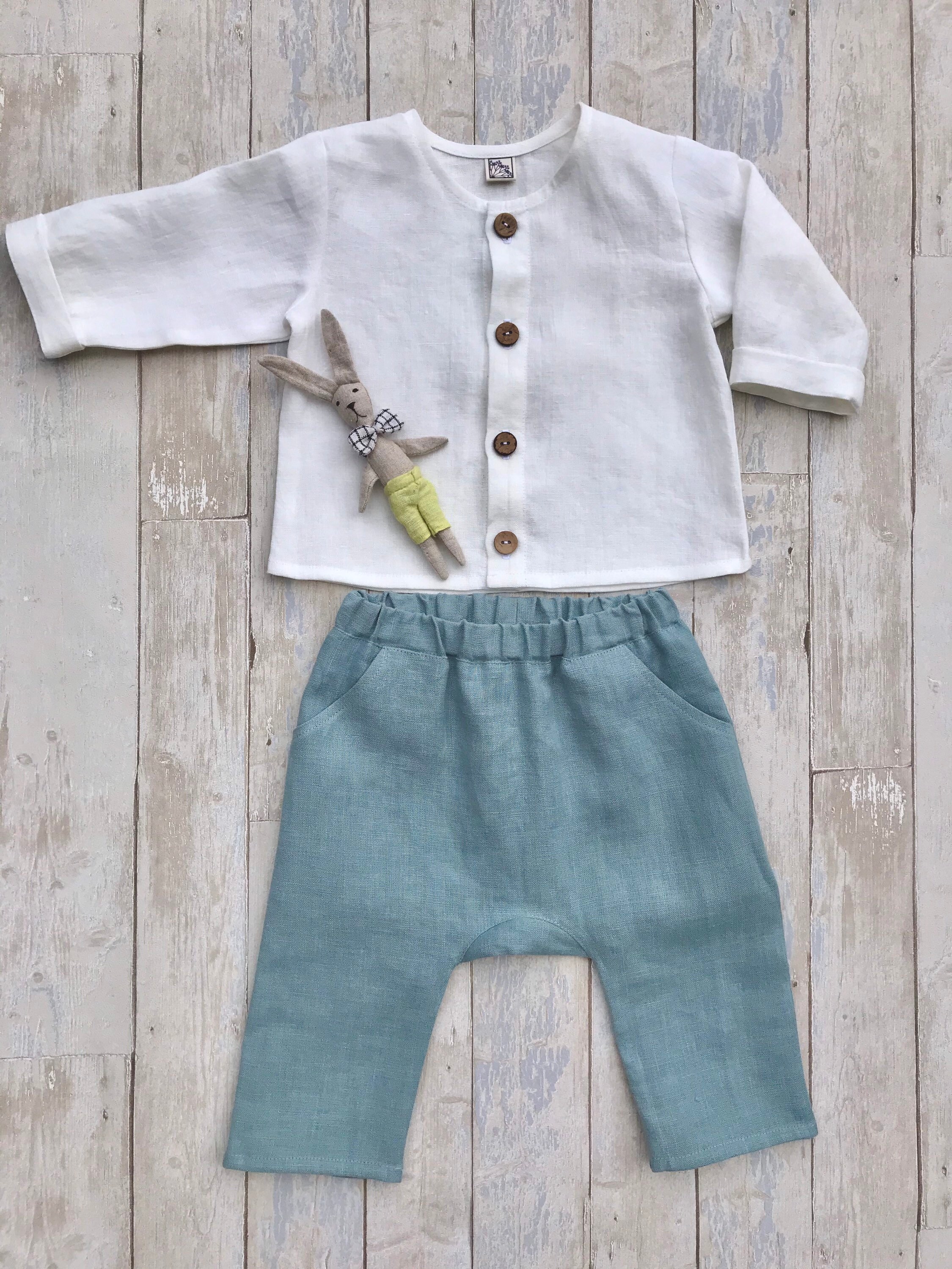 Baby Linen Pants Baby Baptism Pants 3M 3Y Boys Pants Baby Etsy