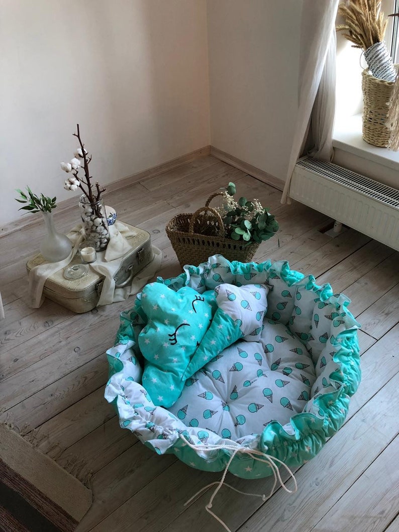 Changing pad Cradle Pillow Cocoon Baby Nest transformer Baby Etsy